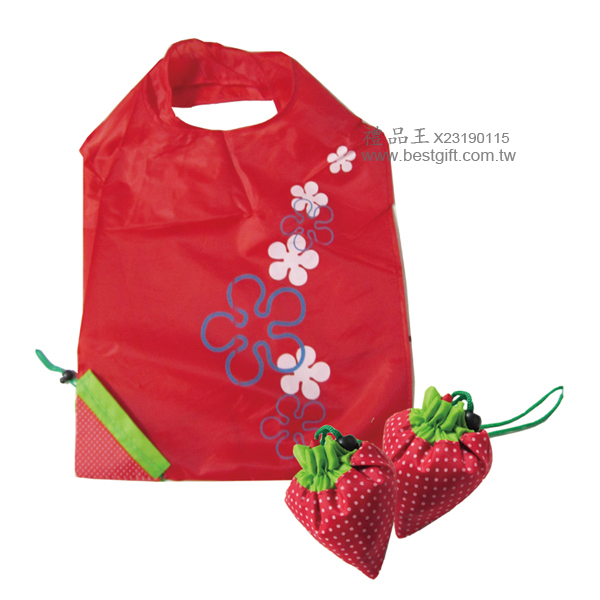 草莓購物袋 (紅.藍.紫)